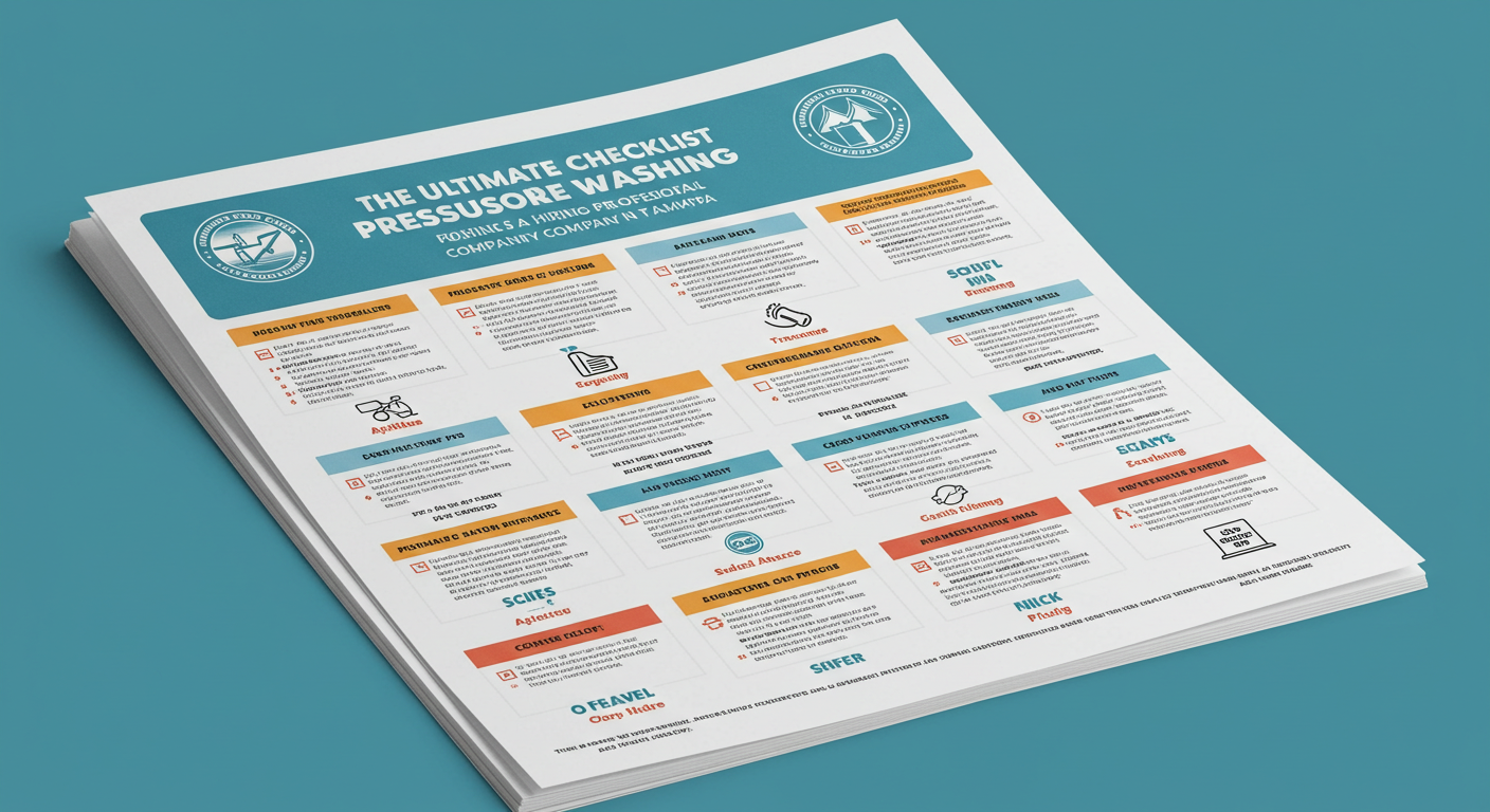 The Ultimate Checklist for Hiring a Professional Pressure Washing Company in Tampa 🧼✨